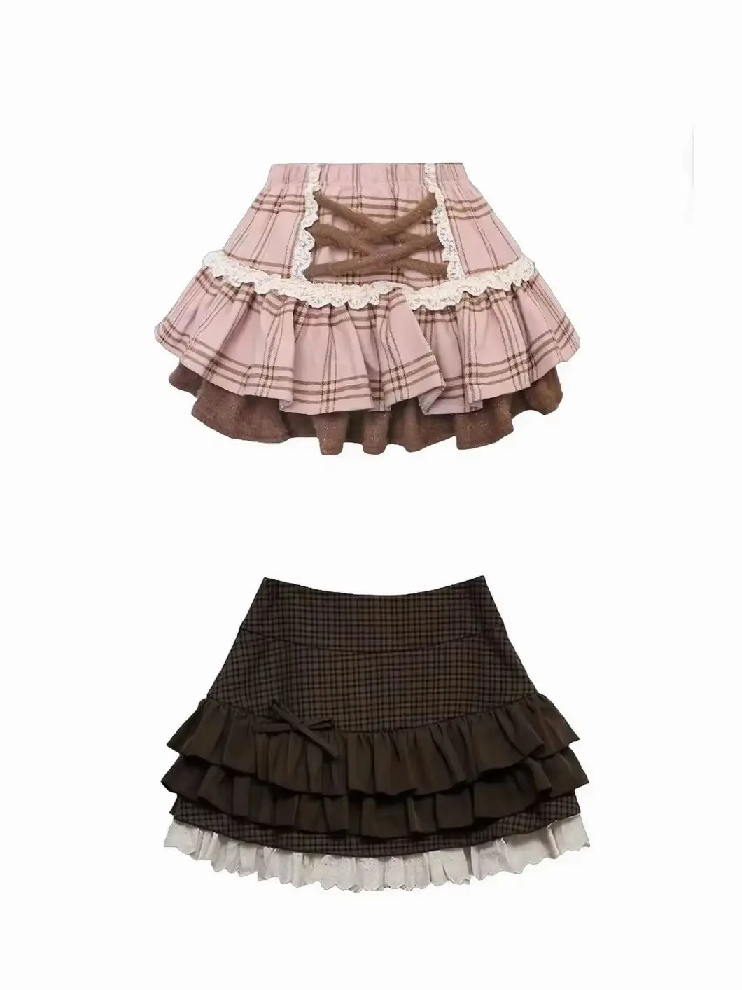 Süßer Schleifenknoten-Minirock mit hoher Taille, Y2K 90er Harajuku Mode, A-Linien-Kurzrock für Damen, Lässiger Alltags- und Party-Rock, Sommer-Neuheit