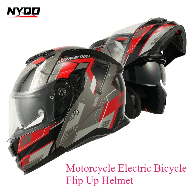 Ryzen DOT ECE Certification Motorcycle Helmet Flip Up Men Women Capacete Racing Casco Moto Off-Road Sunscreen For BMW For Honda