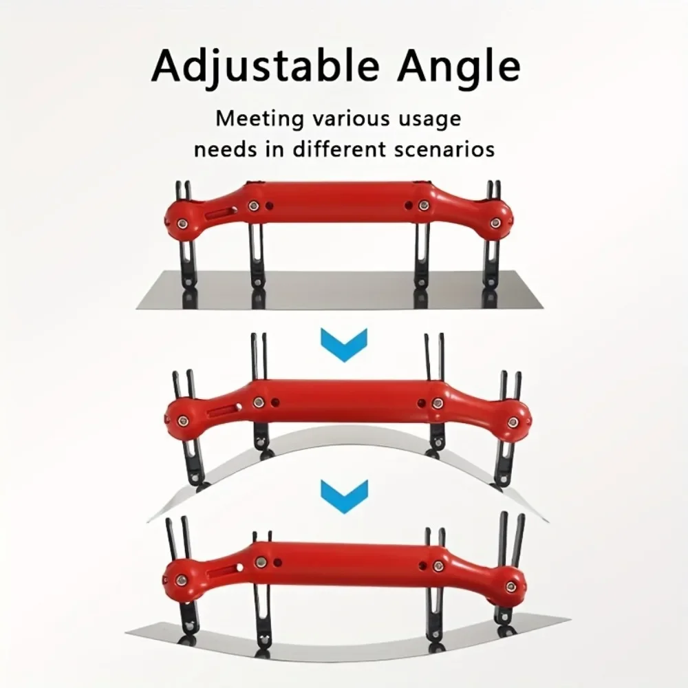 Durable Arc Paint Trowel Smooth Non-slip Handle Scrape Putty Trowel Adjustable High Carbon Steel Putty Spatula Wall Treatment