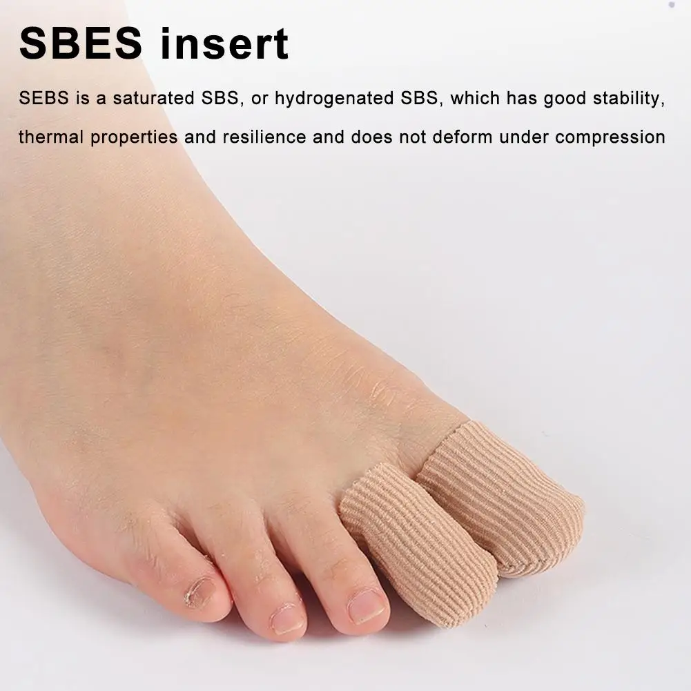 Lycra Fabric Toe Protectors Gel Toe Protectors Breathable Toe Covers Big Toe Caps Guards Toe Sleeves for Women Men