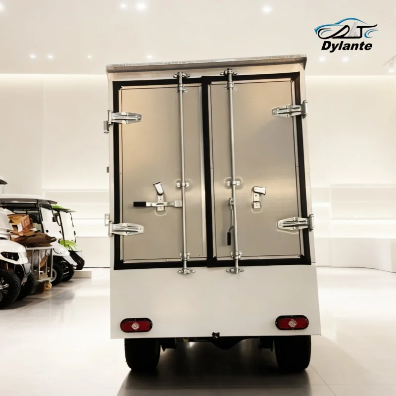 عربة جولف كهربائية سيارة إسعاف بالجملة مع بطارية ليثيوم للفندق والمستشفى مع صندوق البضائع الخلفي