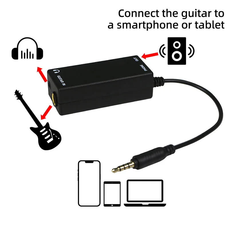 Lanlison Guitar Effects Interface Adapter Converter Amplifier Recorder for iPhone