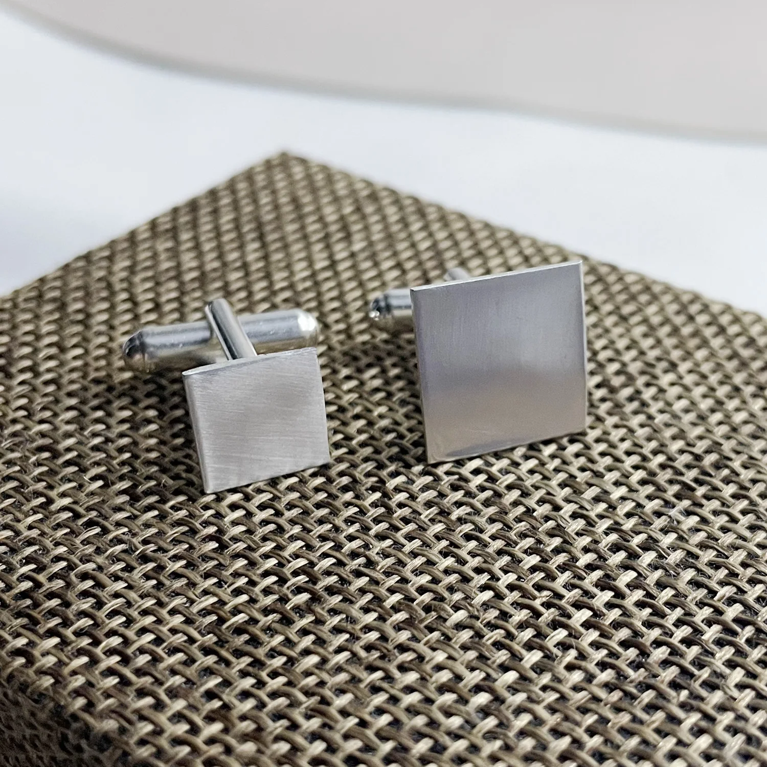 

Solid 925 Sterling Silver Cufflinks Wholesale Factory Price French Cufflink Backs with 18mm Cuff link Blanks Cuff Buttons 2PC