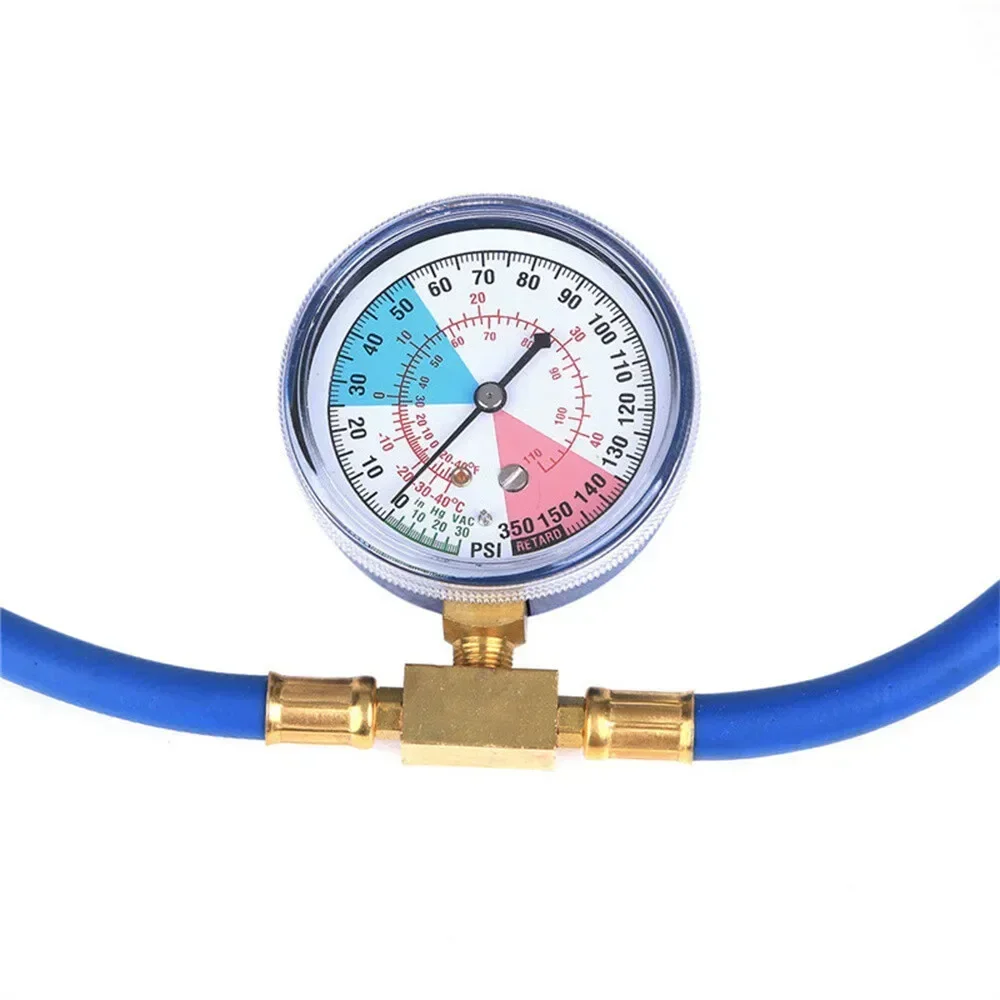 R134A M14 A/C Car Air Conditioning Refrigerant Recharge Measuring Hose Gauge Measuring Kit Car Accessories USEFUL