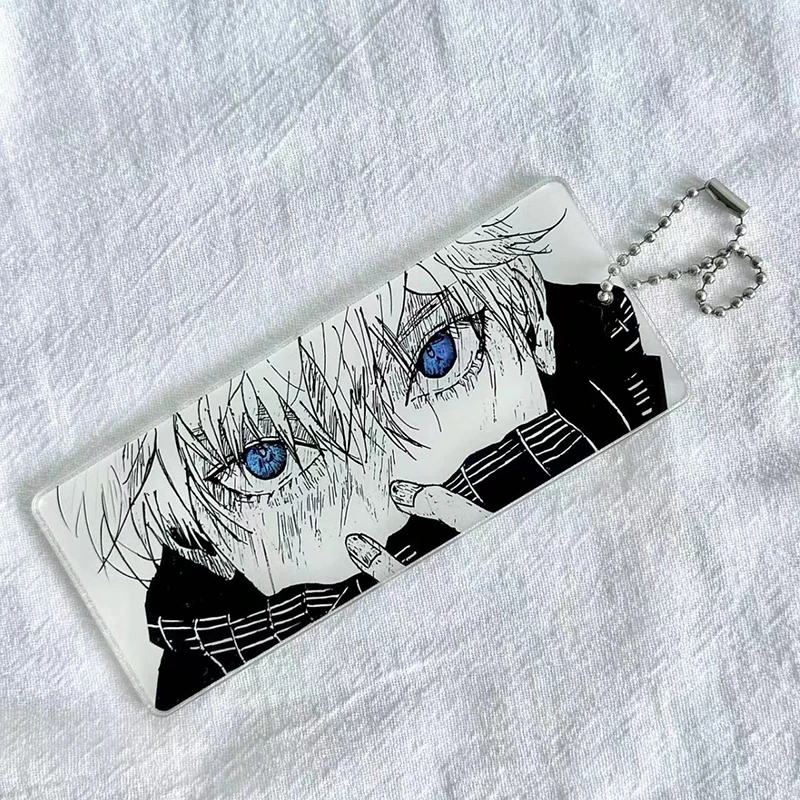 Satoru Gojo Keychain  Acrylic Key Chains Animation Peripheral Cosplay Props Pendant Jewelry Gift