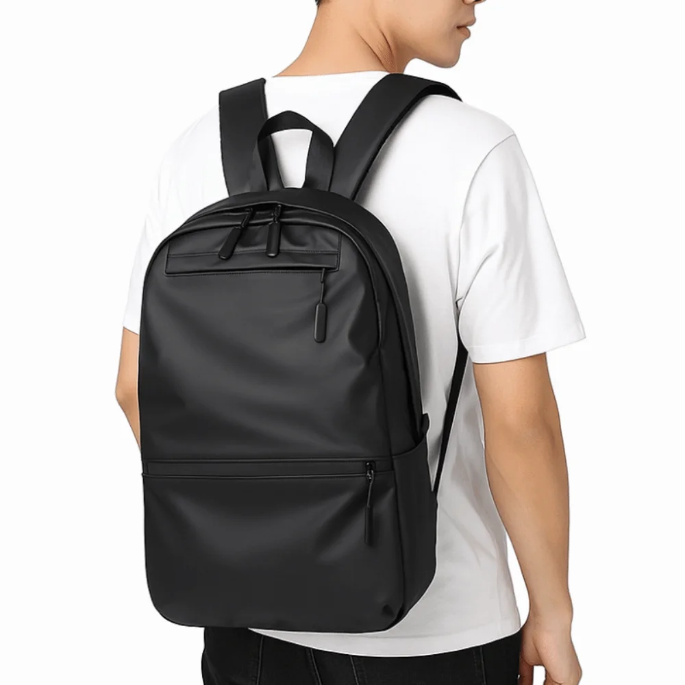 متعددة الوظائف سعة كبيرة الرجال على ظهره متعددة جيب الأسود حقيبة سفر رمادي مقاوم للماء حقيبة لابتوب الذكور #3