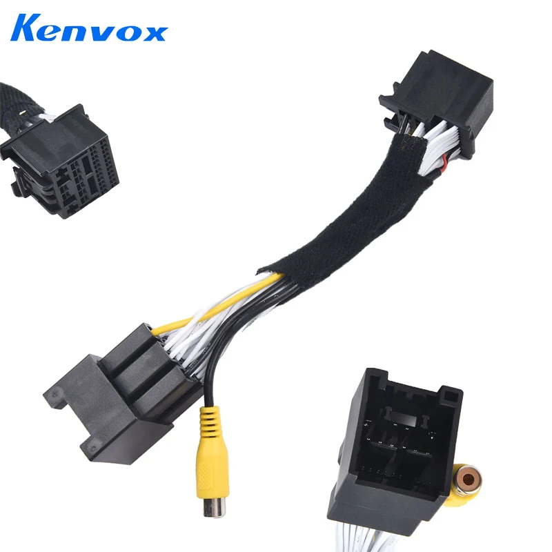 Adaptador de arnés para cámara de marcha atrás de coche, para Ford, Ecosport, Fiesta, Focus, Galaxy, Kuga 3ª generación, accesorios para Mondeo
