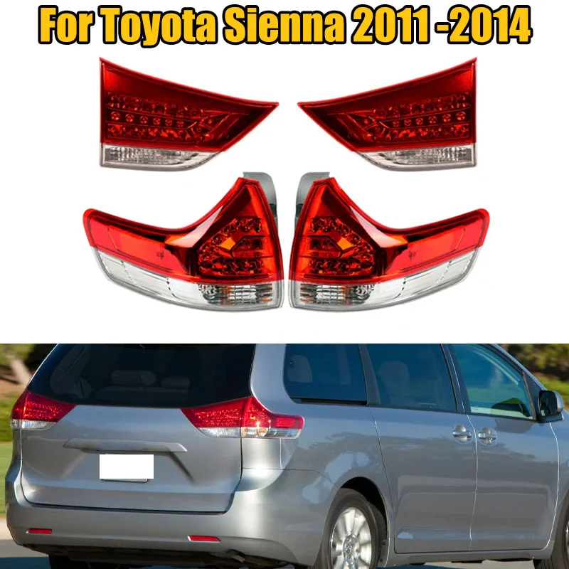 Zewnętrzne wewnętrzne tylne światło hamowania wstecznego 8156008030   Akcesoria samochodowe do Toyoty Sienna 2011 2012 2013 2014.