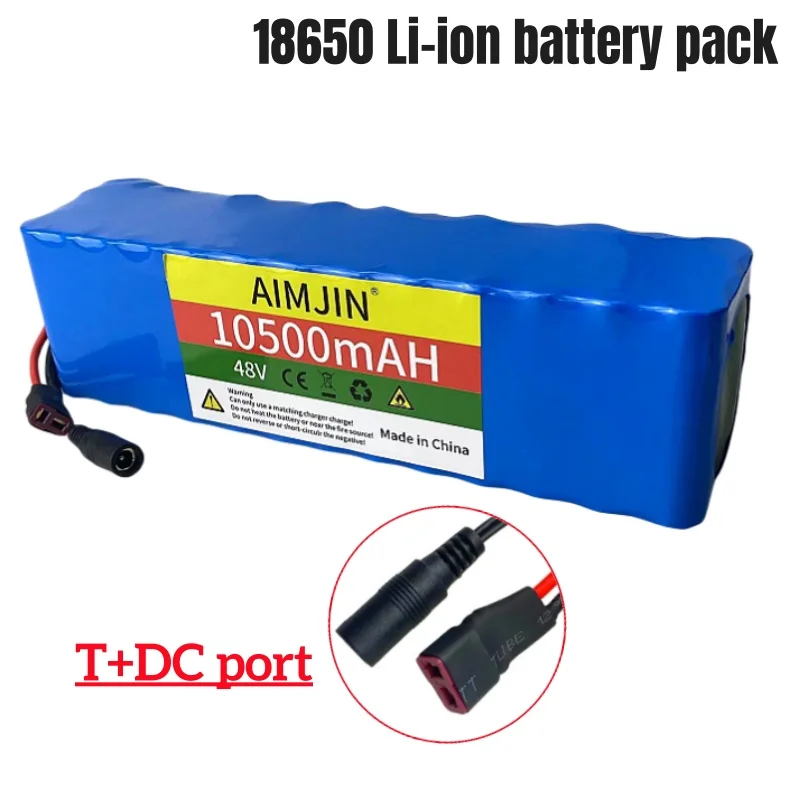 100% Original 48V 10.5Ah 1000w 13S3P 10500mah Lithium Ion Battery 54.6v Lithium Ion Battery Electric Scooter with BMS + Charger image 4