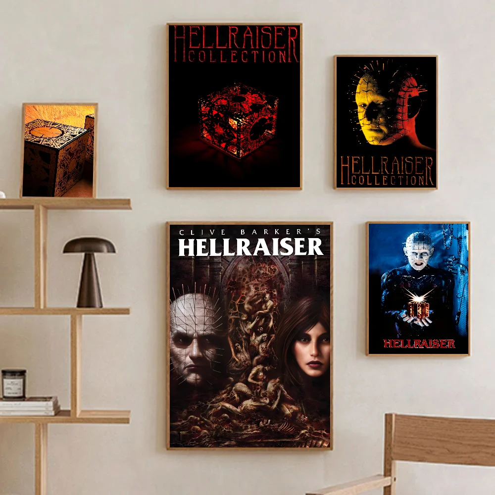 2022 H-Hellraiser Movie Poster Paper Print Home Living Room Bedroom Entrance Bar Restaurant Cafe Art Painting Decoration