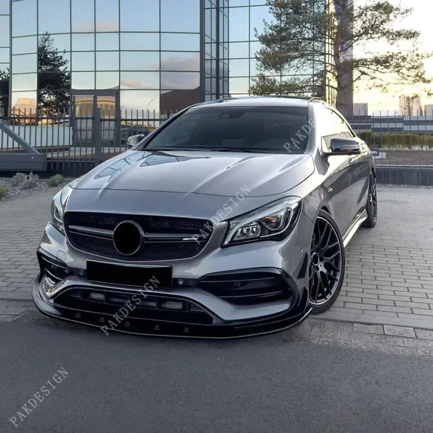 Front Bumper Lip Splitter Diffuser for Mercedes Benz CLA Class C117 CLA200 CLA220 CLA250 CLA45 AMG 2015 2016 2017 2018 Tuning