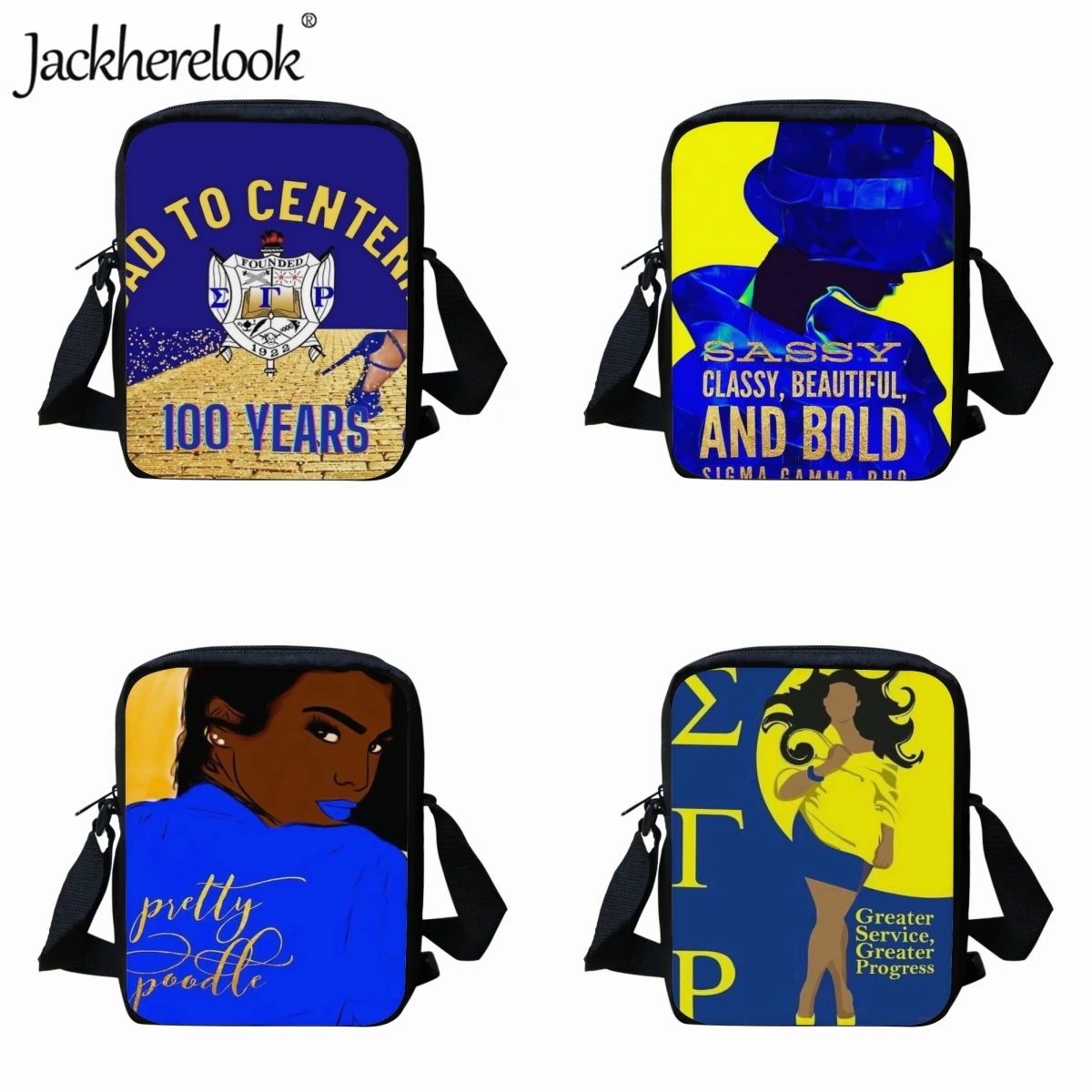 Jackherelook Sigma Gamma Rho Sorority Small Messenger Bag for Kids Fashion Trend School Shoulder Bag New Hot Childrens Lunch Bag