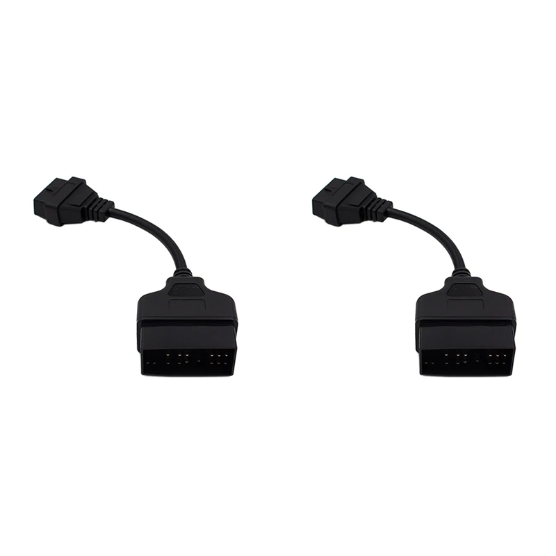 2X For Toyota 22Pin To OBDII 16Pin Female Connector Adapter Cable For Toyota 22 Pin OBD II OBD Diagnostic Cable