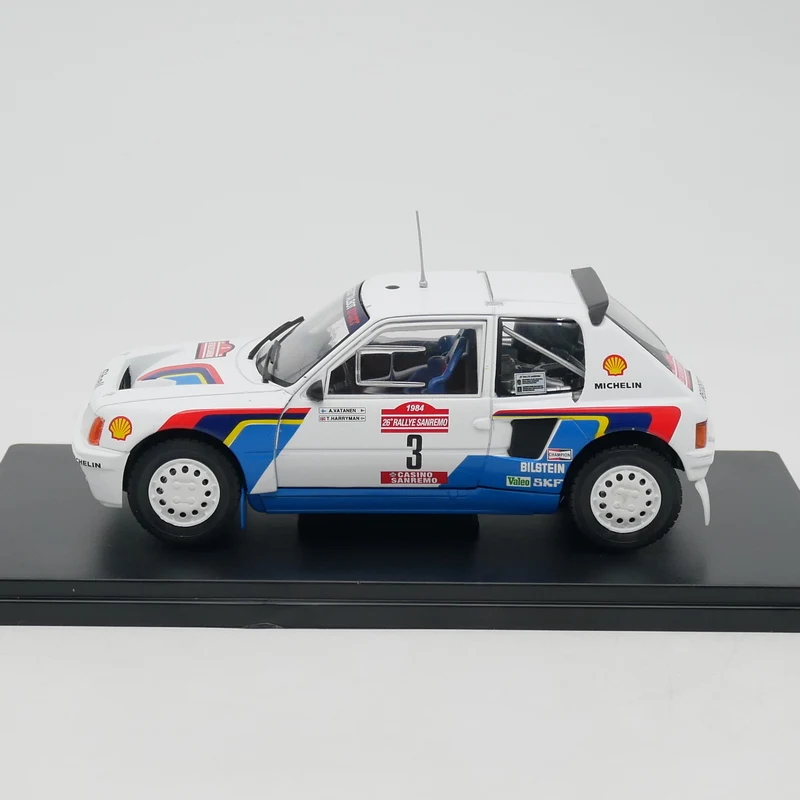 Ixo 1:24 Scale Diecast Alloy Peugeot 205 T16 WRC 1984 Racing Toys Car Model Classic Nostalgia Adult Gift Souvenir Static Display