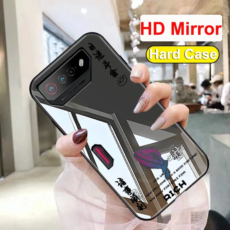 Capa para Asus ROG 7, Capa Dura com Espelho HD para Asus ROG Phone7 5G, Capa Traseira para Asus ROG Phone 7