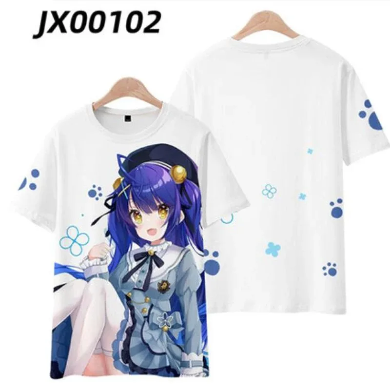 Camiseta con estampado 3d de Anime amamiya kokoro para hombre y mujer, camisa divertida de manga corta con cuello a la moda, ropa de calle con