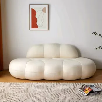

Salon sofa Nordic designer's and fashionable sofa hotel beauty salon homestay quiet style irregular cloud sofa