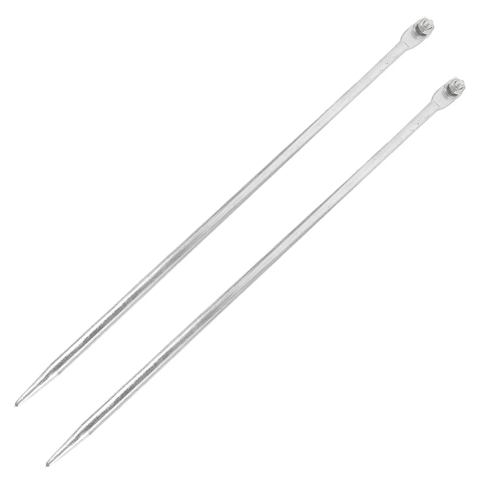 2 قطعة قضيب التأريض الحديدي تصميم ثقب واحد للهوائي سياج كهربائي أطباق الأقمار الصناعية المحمولة المعادن الأرض بار موثوقة