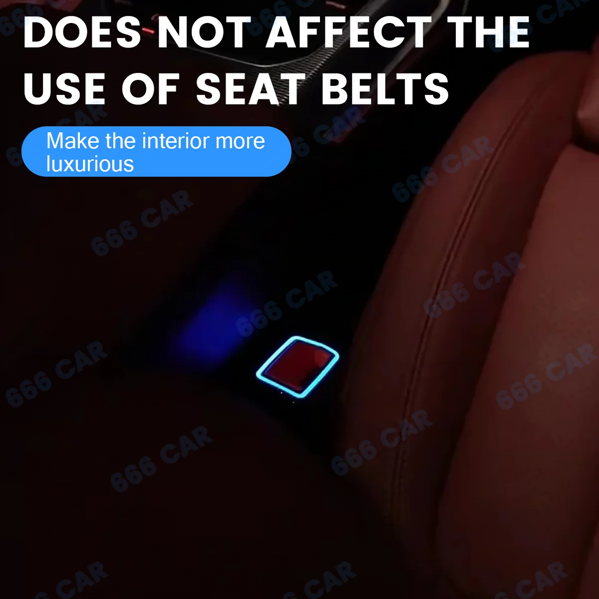 11 Color Seat Belt Buckle Ambient Light For BMW 2 3 4 5 6GT 7 Series G20 G30 G05 G06 G07 G01 G80 i3 M3 M4 Decorative accessories