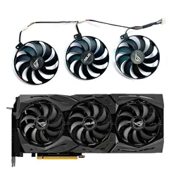 For ASUS ROG Strix RX 5600 XT 5700 5700XT RX5700 85mm Cooling Fan T129215SU FDC10U12S9-C 6PIN RTX2060 RTX2070 GPU Fan
