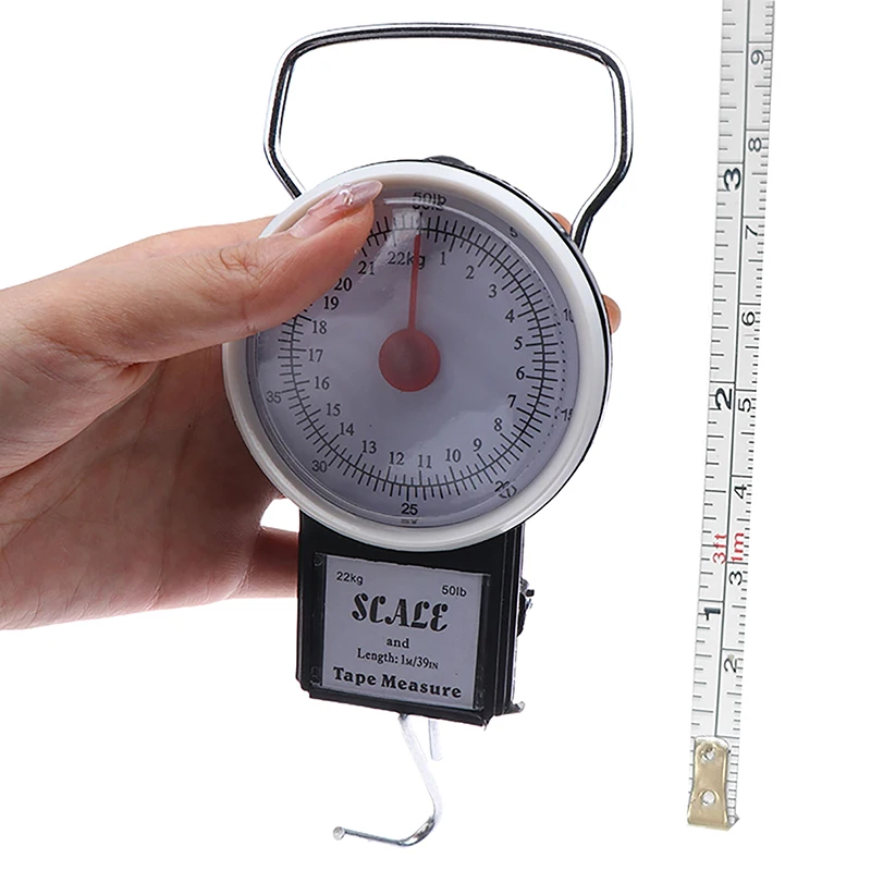 

Fishing Scale Multi-Purpose Scale With Tape Measure Weight 50lb/22kg Used For Household Portable Fishing And Luggage HangingHook