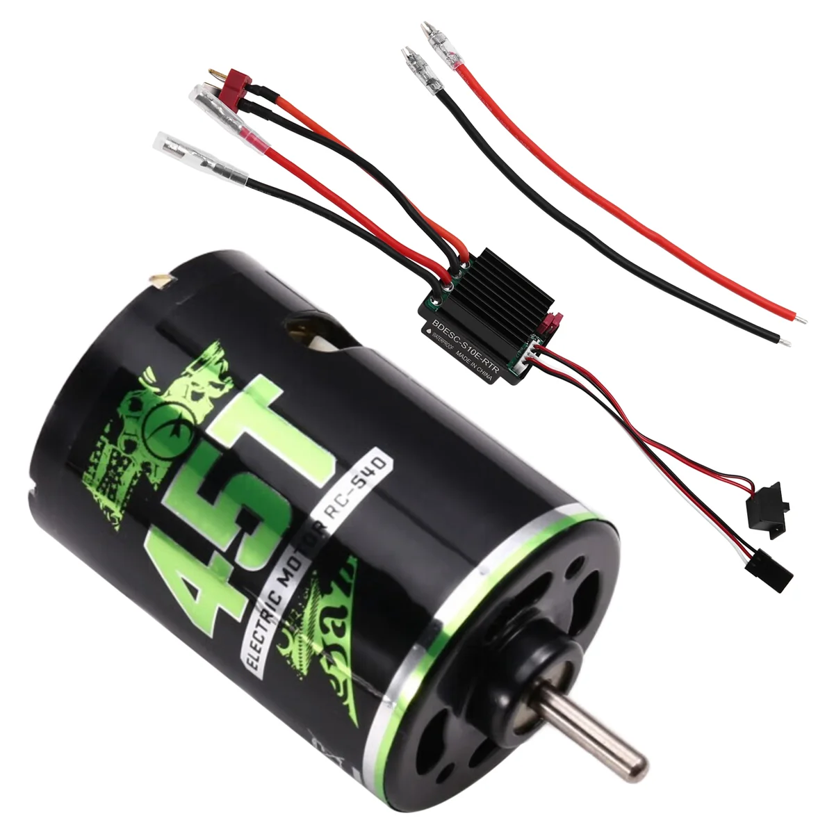

Y34A 540 Brushed Motor RC Crawler Motor ESC Brushed Electric Speed Controller BEC for 1/10 RC Car /AXIAL/ 45T