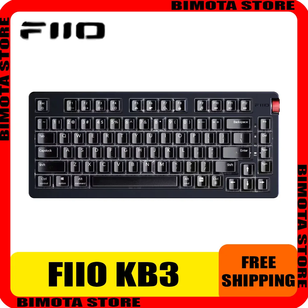 

Fiio Kb3 Mechanical Keyboard Aluminium Alloy Three Mode Wireless Gaming Keyboard Hot Swap Gasket Pc Gamer Accessories Man Gifts