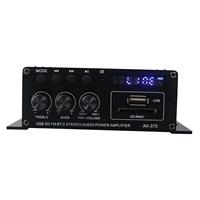 Audio Power Amplifier 2.0 CH 20W+20W with Remote Control AK370 Bluetooth Amplifier Portable Sound Amplifier Speaker Amplifier