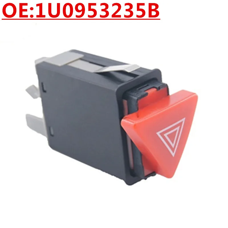 Hazard Warning Emergency Light Switch 1U0953235B/E/H/300 113352 V10‑73‑0172 FOR Skoda Octavia Mk1 1997‑2004 Mk2 2004‑2011