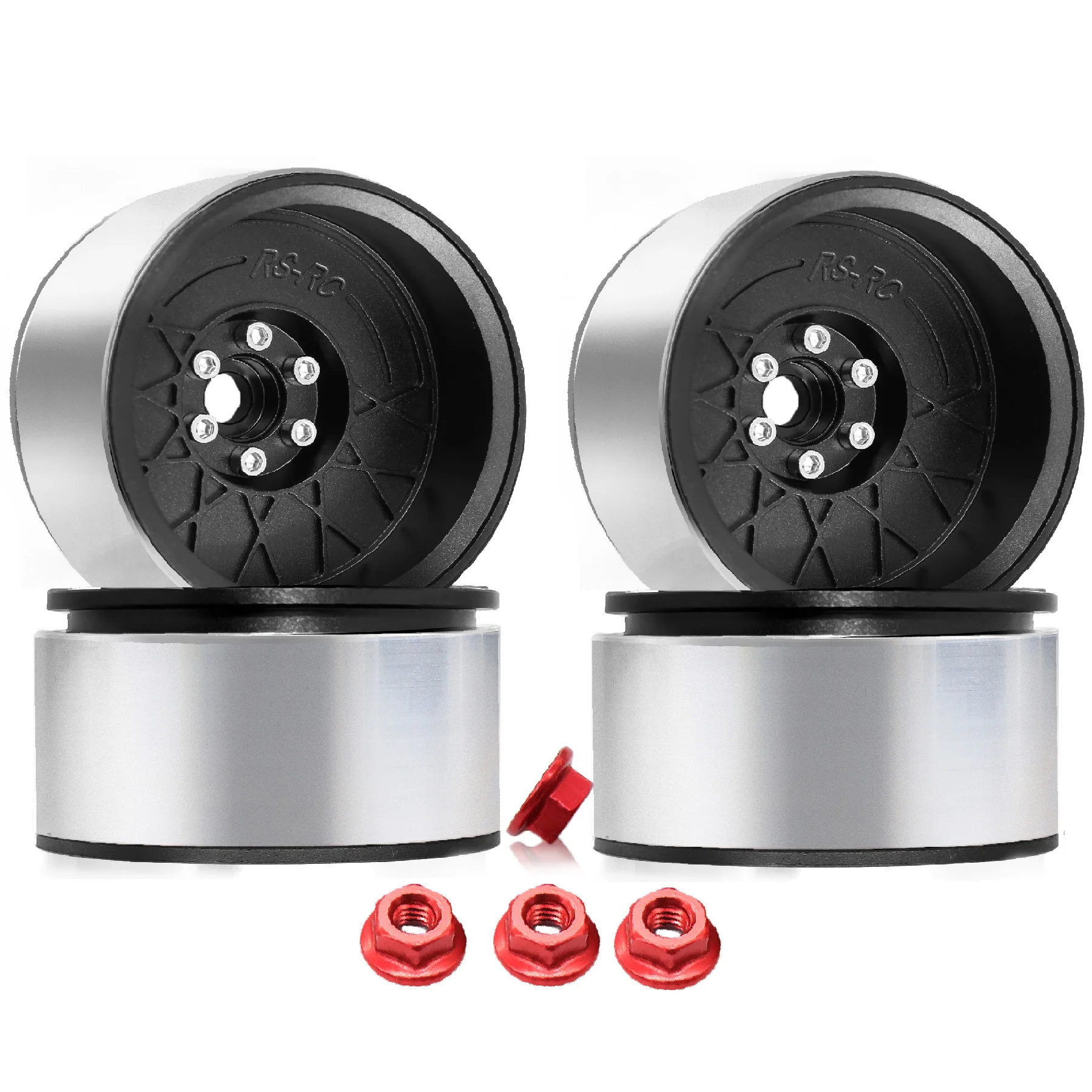 

2,2-дюймовые колеса из алюминиевого сплава с ЧПУ, диски для 1/10 RC гусеничного автомобиля SCX10 Axial SCX10 Wraith TRX-4 D90, обновленные детали