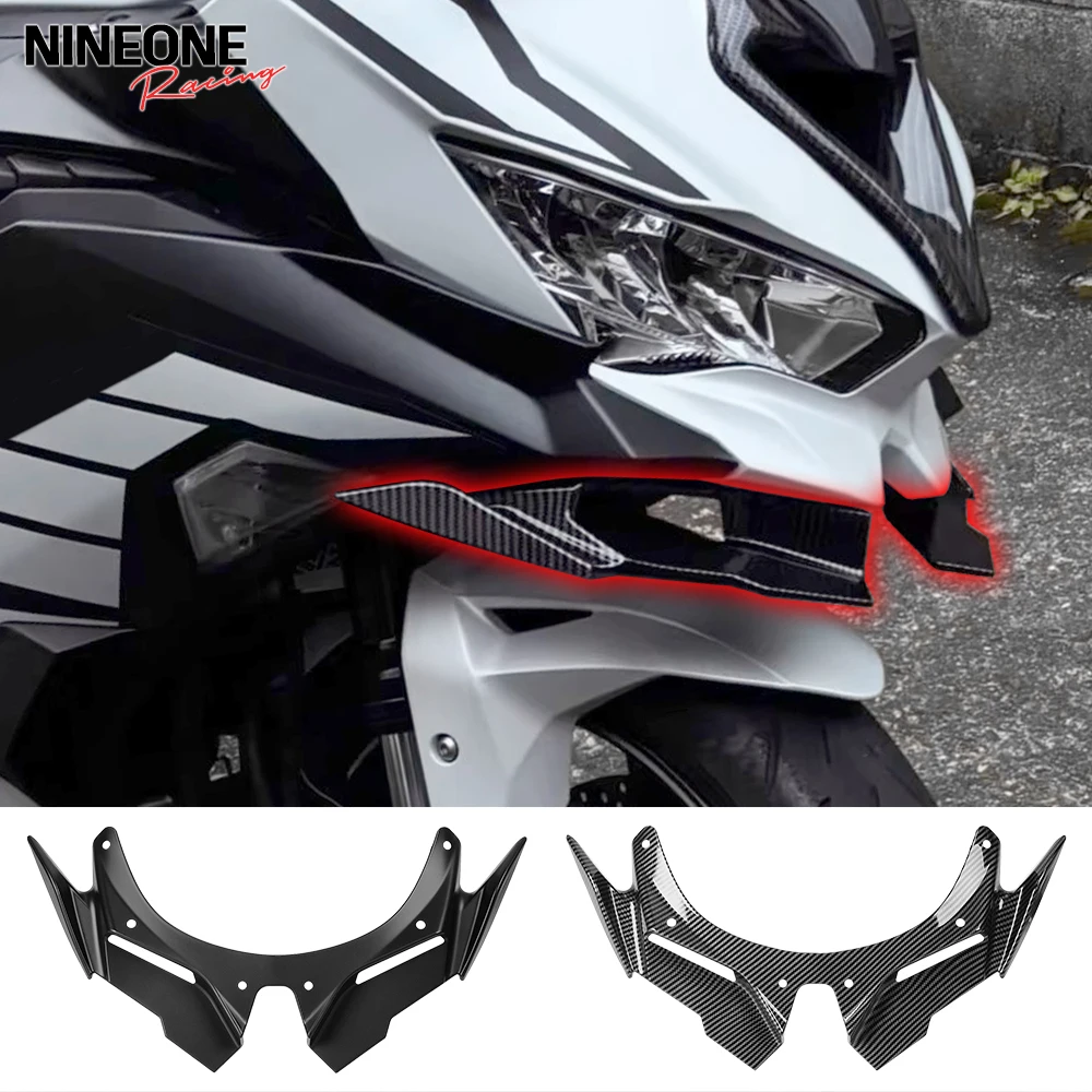 

Beak Nose Cone Front Under Nose Fairing Lower Winglets Wing Extension Cover Cowl Fit For KAWASAKI ZX 25R ZX 4R 4RR 2021-2025 ABS