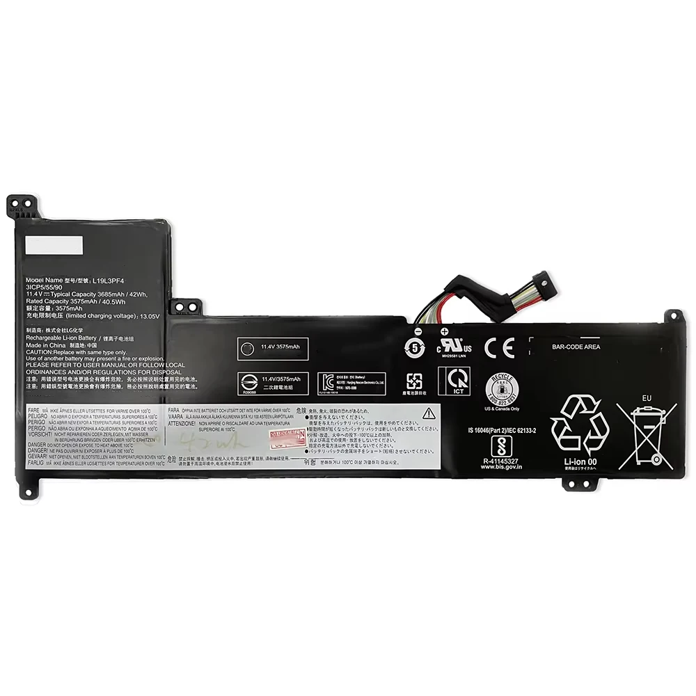 7XINbox L19L3PF4 L19D4PF2 L19L4PF2 11.4V 42wh Laptop Battery For Lenovo IdeaPad 3-17ADA05 17ARE05 17IML05 17IIL05 17ADA05 Series