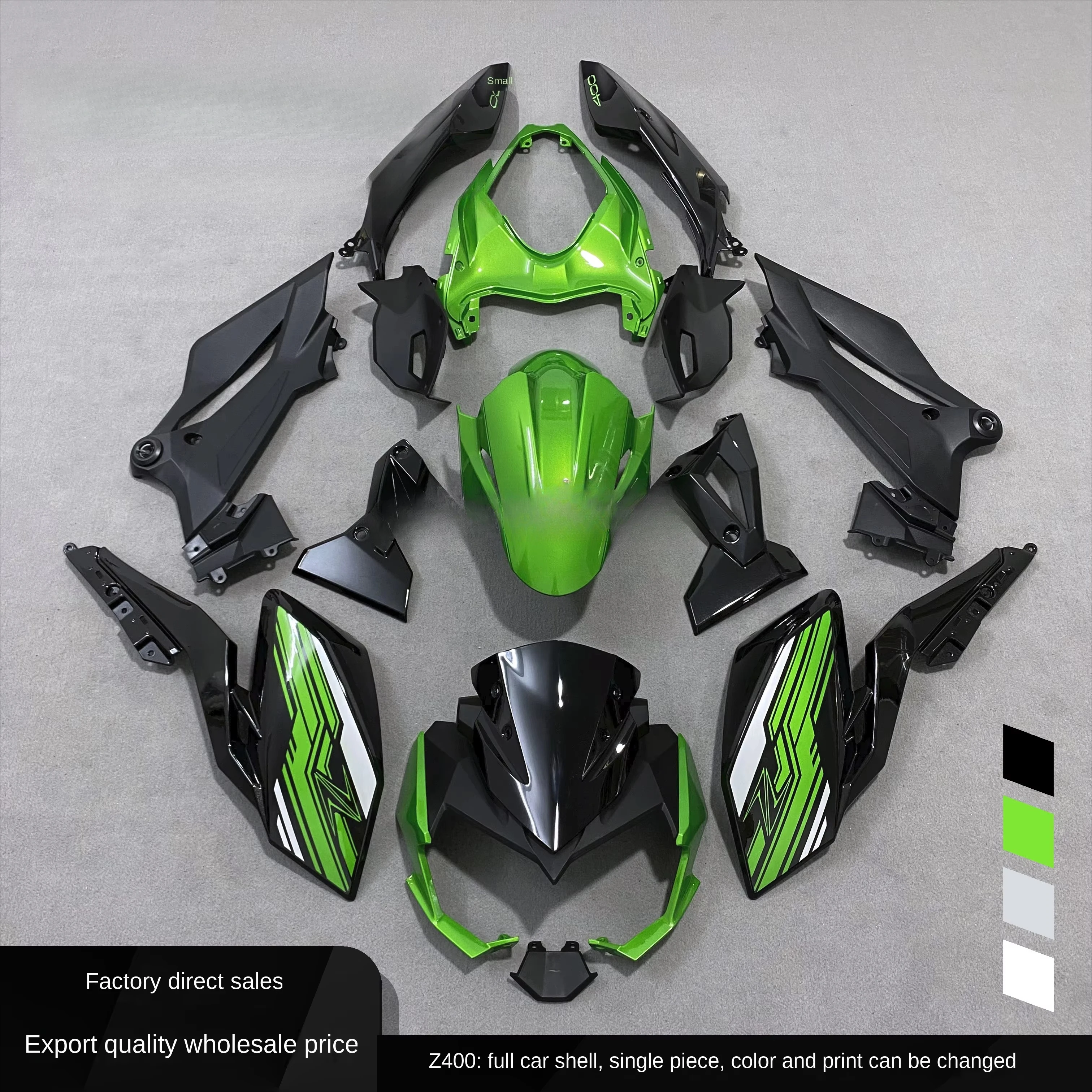 Z400 Full Plastic Car Shell 18-23 Years Front Fender SF with Left & Right Surround Plate & Guard