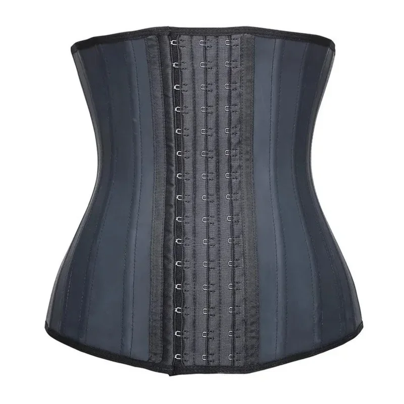 Entrenador de cintura de látex XXS, corsé para adelgazar el vientre, ropa interior, cinturón, faja moldeadora de cuerpo, correa de modelado, 25 cincher deshuesado de acero MN1