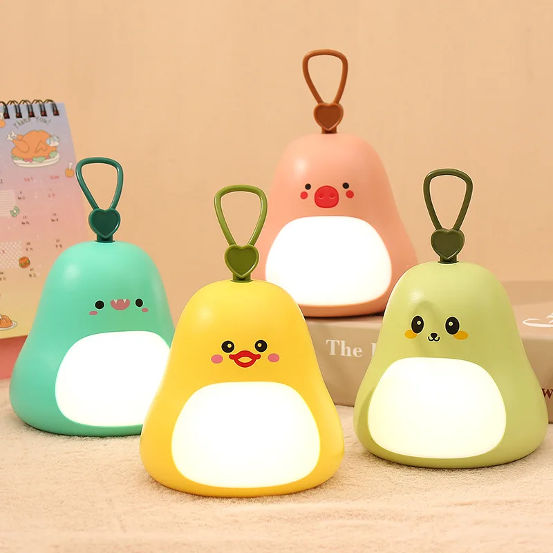 Creative Cute Pet Handheld Night Light USB Charging Bedhead Soft Atmosphere Light Mini Portable Bedhead LED Light