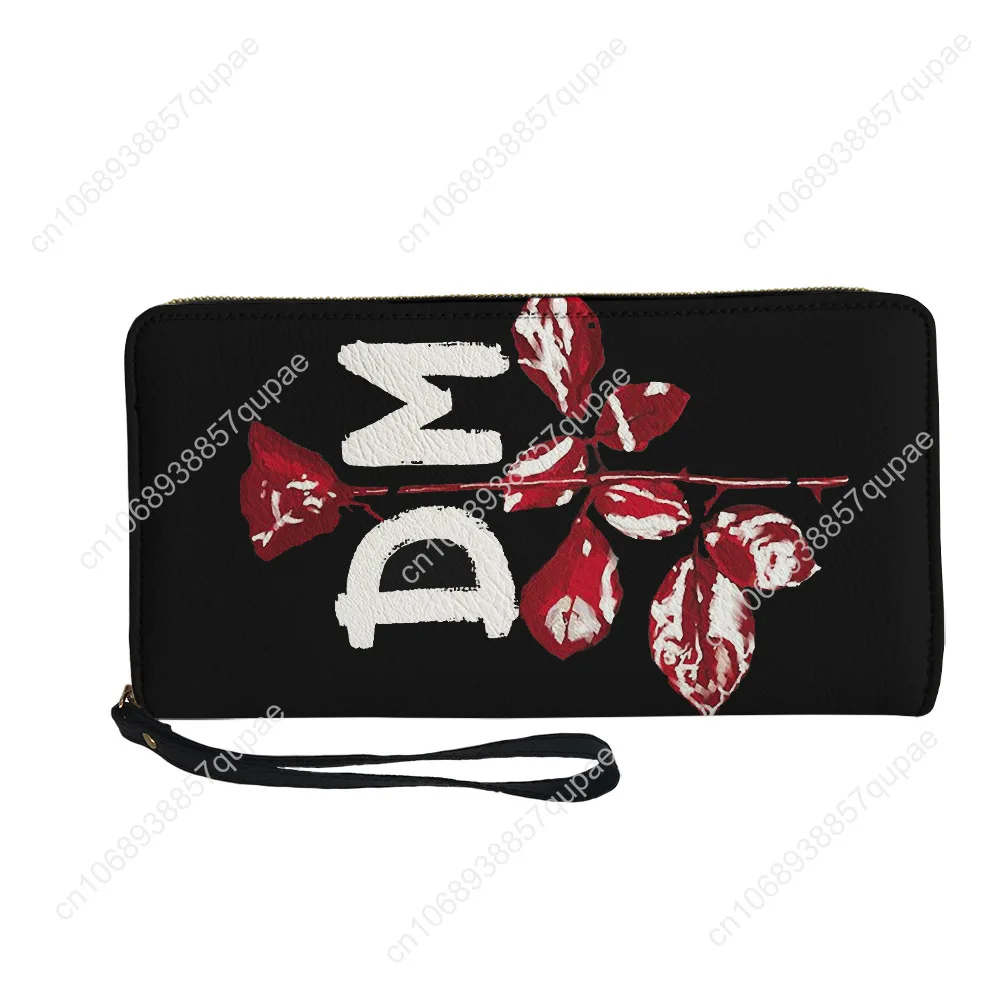Depeche Rock Band Custom Wallet Purse Mens Womens Teenagers Zipper Long Wallets Double Print  Portable Wallet Gift Bag