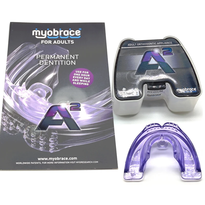 Genuine MRC Myobrace A2 Silicone Oral Habit Trainer For Teens & Adults Over 12 Stage 2 Oral Posture Guide Accessory In Stock