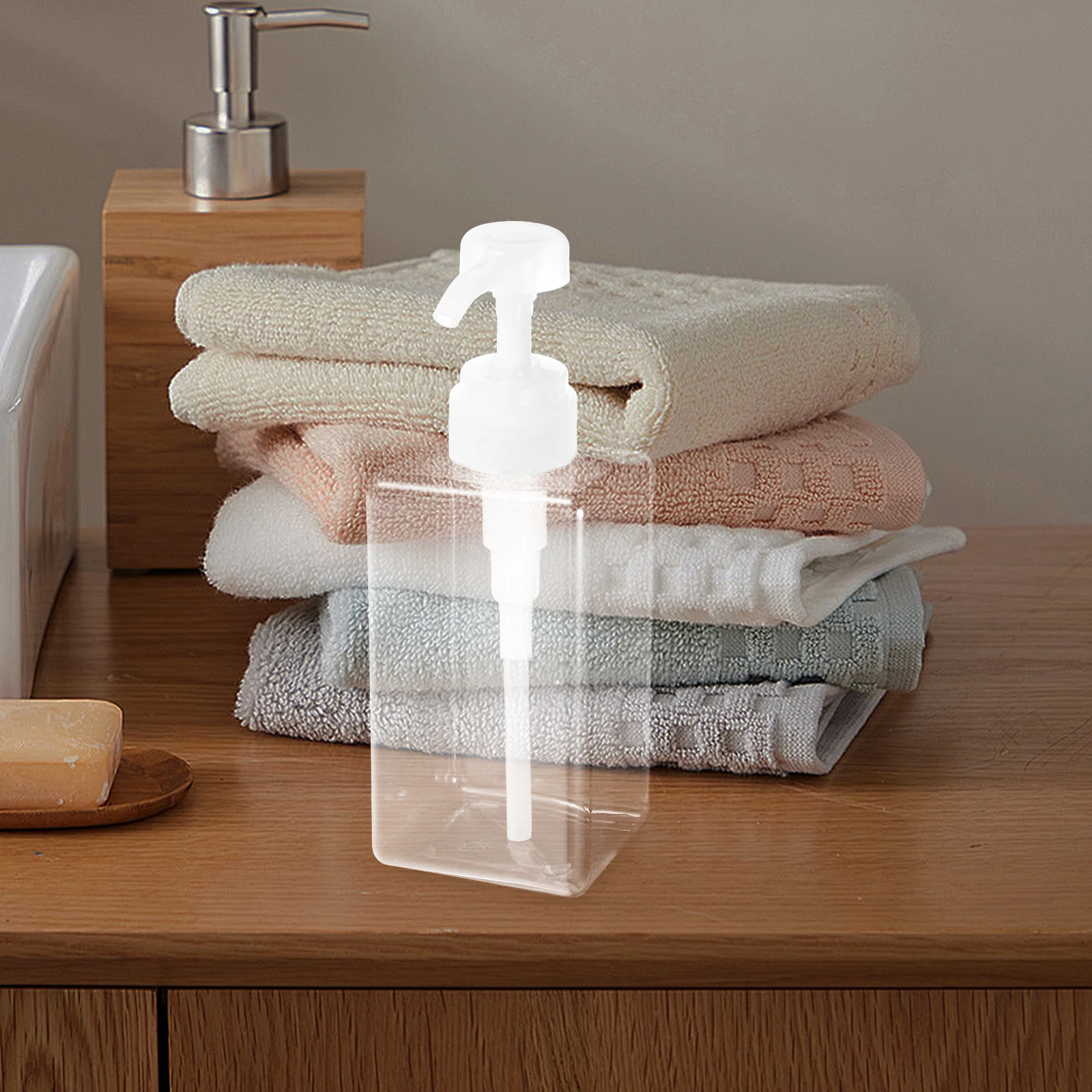 

3 Pcs Lotion Bottle Body Plastic Bottles with Pump Shampoo Hand Cream Pet Travel Lid