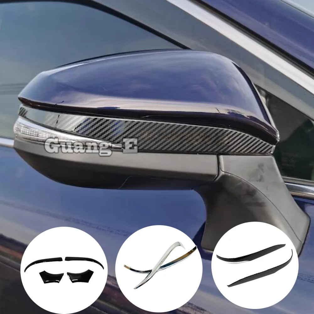 

ABS/Steel Frame Side Rearview Mirror Strip Cover Trim Sticker Eyebrow Accessories For Toyota Venza/Harrier 2021 2022 2023 2024