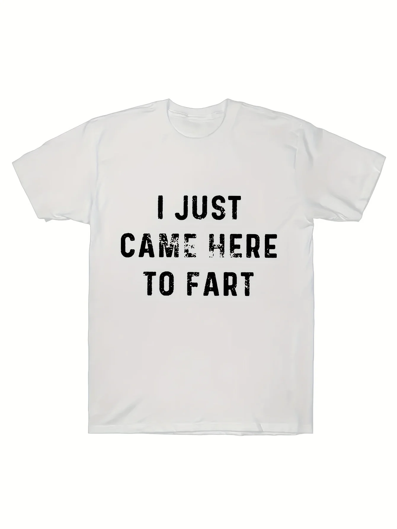 Unique I Love To Fart Graphic Print Crew Neck Short Sleeve  T-Shirt for Men - Comfortabl Breathable and Fashionable Casual Wear