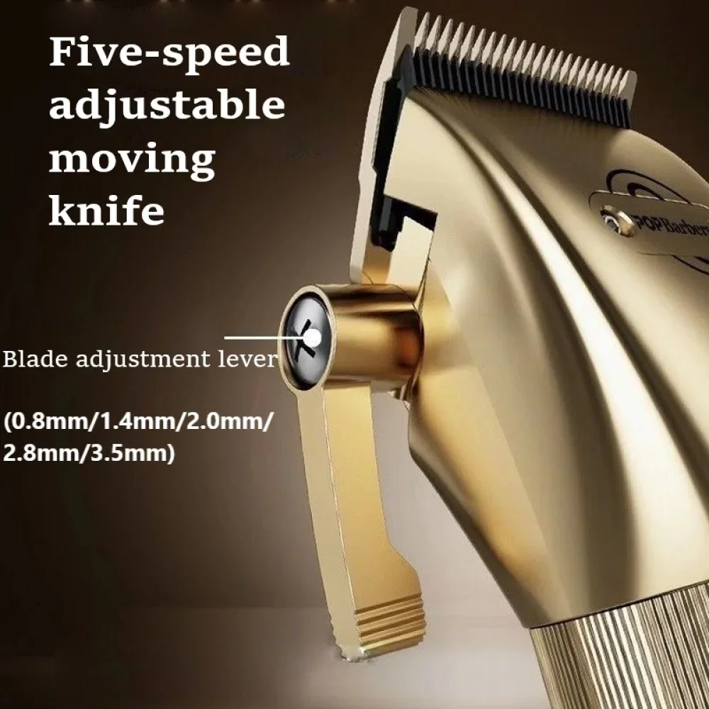 مقصات شعر كهربائية احترافية للمحترفين للحلاقين ، آلة تشذيب الرأس الزيتي ، مقص نحت ذهبي ، ماكينة حلاقة ، P800