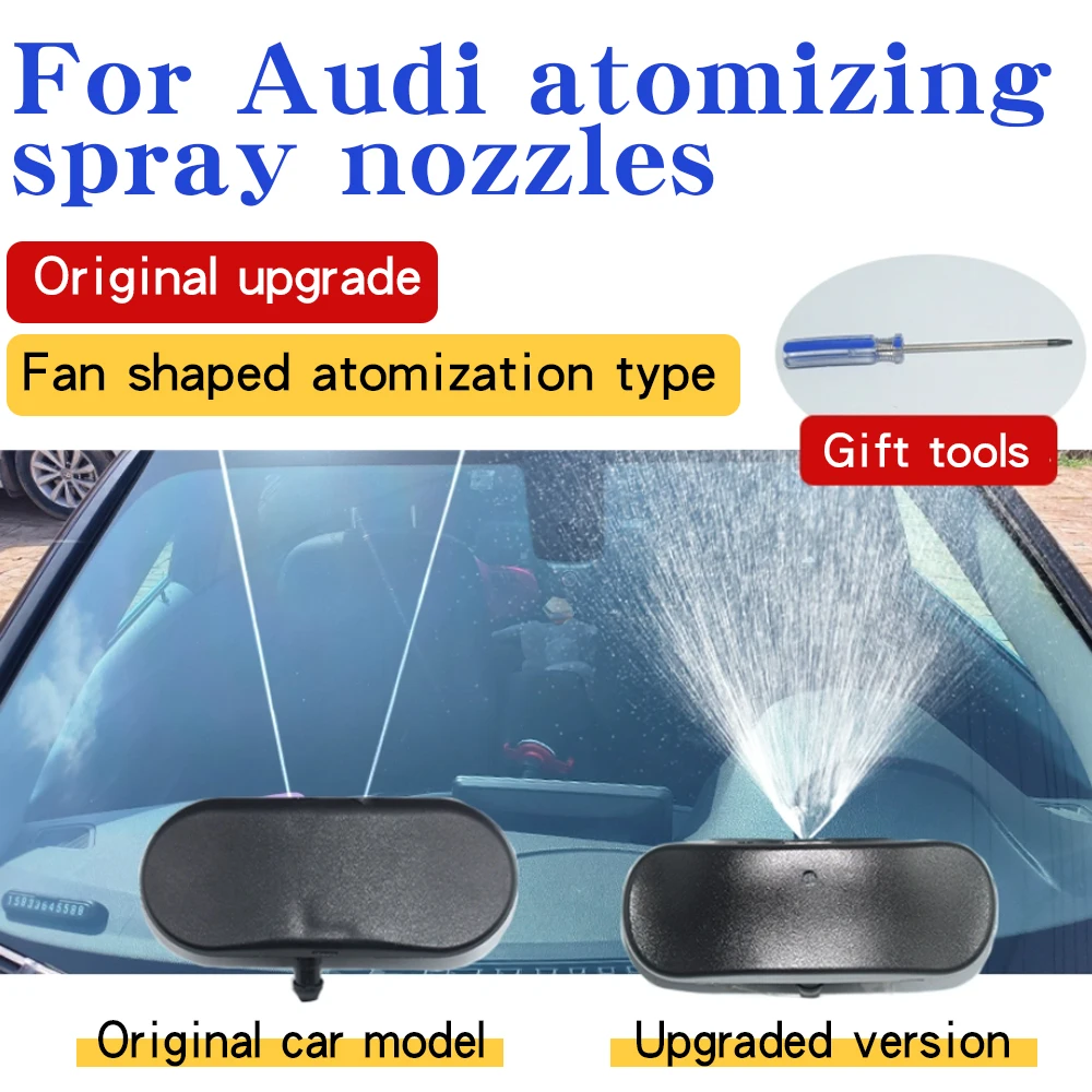 For Audi Q3 Q5 Q7 A3 A4 A8 A5 A6 glass wiper water spray nozzle fan shaped atomizing wiper water spray head