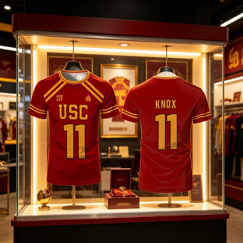 

All for The Game Cosplay T-shirt The King's USC Trojans Long Hockey Jersey Men's Sports Breathable Comfortable Family Kids Tees