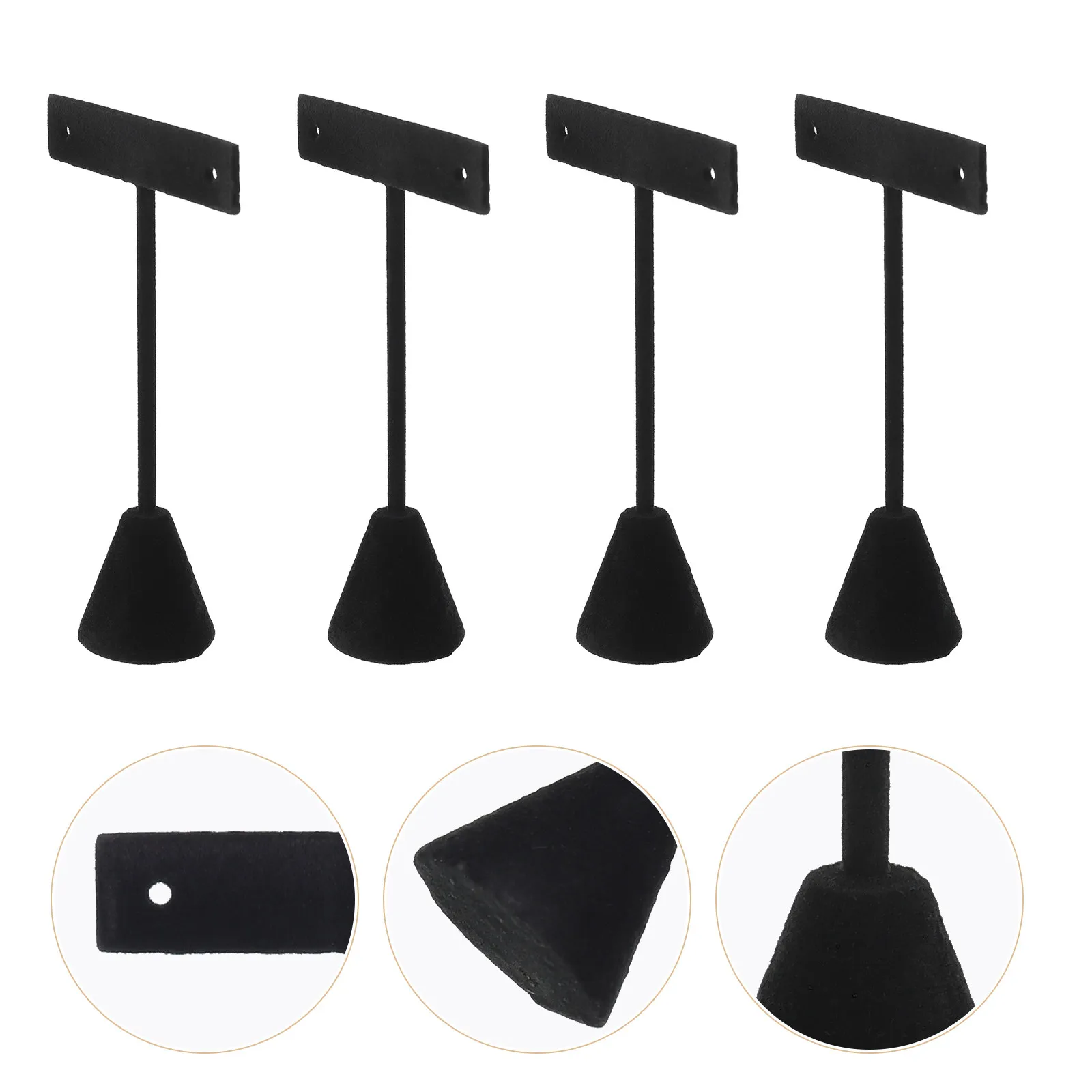 

Набор из 4 подставок для серег: Изысканные подставки-органайзеры для хранения ювелирных изделий, декоративные настольные держатели для серег-гвоздиков