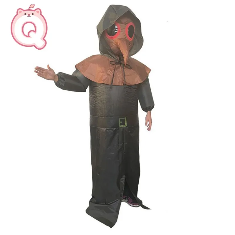 

Надувной костюм чумного доктора, костюм птицы с длинным носом для пасхальных сценических выступлений, костюм для косплея, для квест-комнат, для розыгрышей, одежда в виде мультяшной куклы