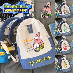 SpongeBob SquarePants Torba na ramię Patrick Star Cartoon Studenci uczą się tornistra Moda Kreatywne plecaki o dużej pojemności