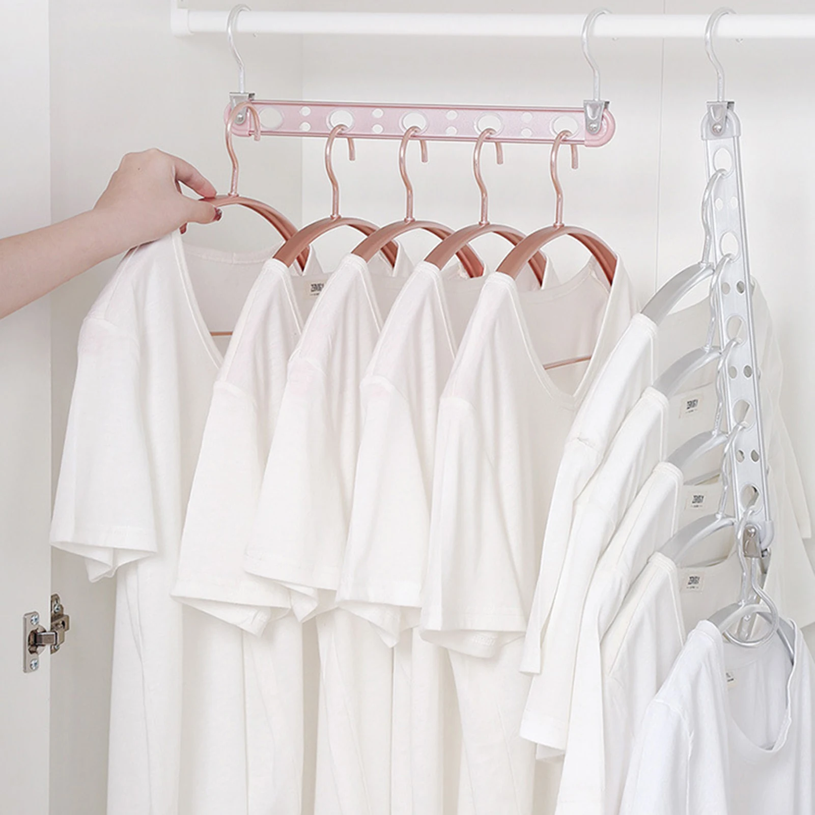 

9-Hole Clothes Hangers Rack Closet Organizer Space Saving Hanger For Clothes Multi-port Clothes Rack Clothes Drying Rack