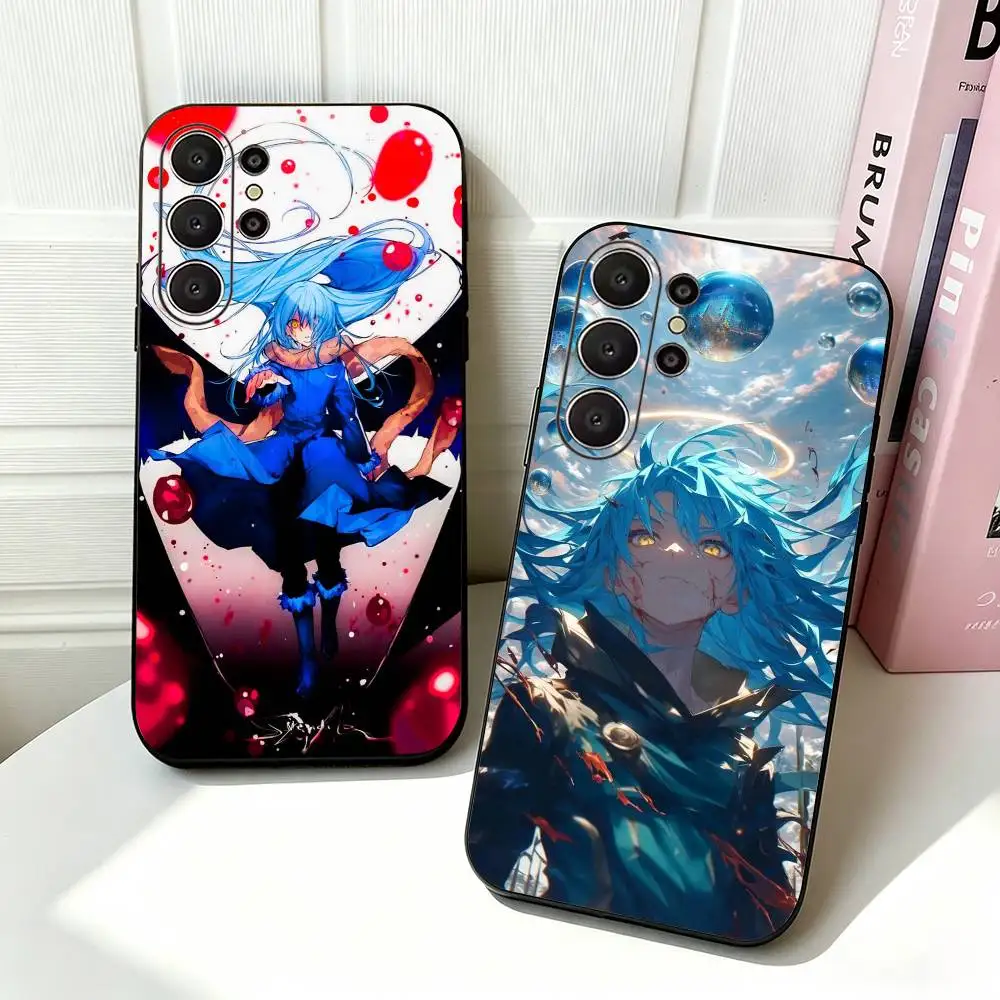 T-Tensura R-Rimuru Tempest  Soft Silicone Case for Samsung S26, S24, S21, S22, S23, S30, Ultra,  Plus, FE, Lite-Black