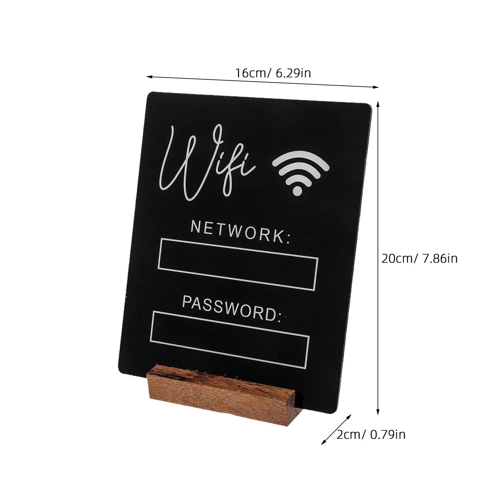 Акриловый знак с паролем Wi-Fi, легко очищаемый знак с напоминанием о пароле Wi-Fi для домашнего офиса, декора гостевой комнаты