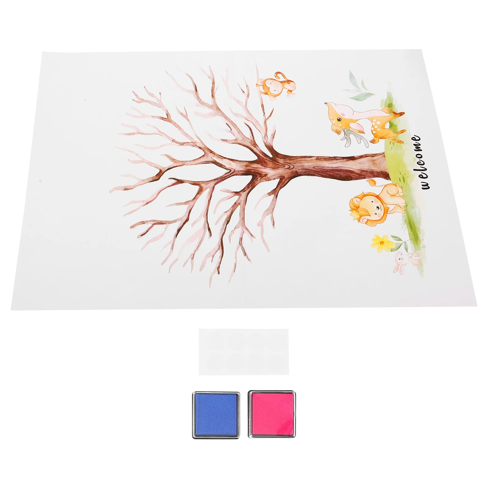 

1Set Fingerprint Tree Guest Book Gender Reveal Party Supplies Baby Shower Decorations Fun Voting Gender Reveal Fingerprint Tree